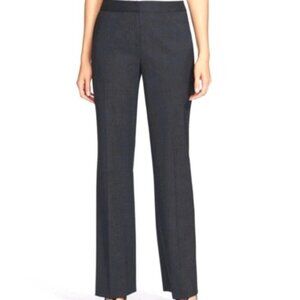 Lafayette 148 Gray Virgin Wool Blend Professional Career Trouser Pants Size 14